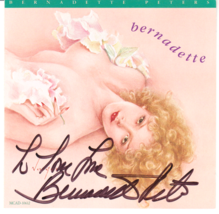 Bernadette Peters Bernadette Cd 1992 Signed! Autographed! - $19.71