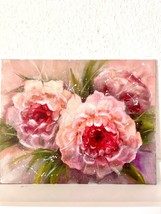 Original oil painting, peony painting, oil painting, original artwork, peonies a - £95.92 GBP