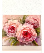 Original oil painting, peony painting, oil painting, original artwork, p... - £94.36 GBP