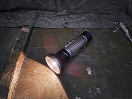 Vintage USSR Soviet Military Flashlight with Belt Clip Morse Code Button... - $32.67