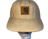 Vintage 90s CARHARTT Men’s Snapback Light Brown Tan Hat Cap Canvas USA M... - $16.99