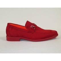 Men's TAYNO Shoes Soft Micro Suede Slip-on Loafer THE CAPRIO S Red image 7