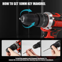 SquadTool Cordless Impact Drill Screwdriver, Rechargeable Battery, 18+1 ... - $88.00