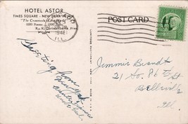 Hotel Astor Times Square NY Postcard PC479 - £3.90 GBP