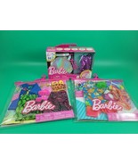 Barbie Doll Fashion Set 2 Packs of Casual And Beach Clothes + Beach Bag ... - $14.84