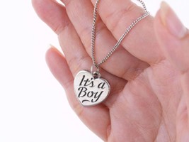 Retired James Avery &quot;It&#39;s A Boy&quot; pendant/charm on necklace - £232.60 GBP