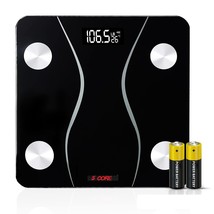 5Core Digital Bathroom Scale for Body Weight Fat Backlit LCD Display 400... - £12.49 GBP