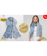 Satin Scarf 35x35 Premium Silk Wrap, Lightweight, Vibrant, and Free Ship... - $49.26 CAD