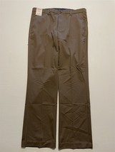 NWT Roundtree &amp; Yorke 40 x 34 Total Flex Brown Classic Fit Flat Front Chinos - £23.20 GBP