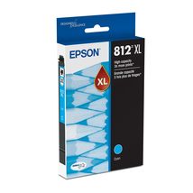 EPSON 812 DURABrite Ultra Ink High Capacity Cyan Cartridge (T812XL220-S) Works w - $52.76