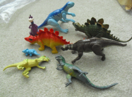 Lot of Vintage 1970s to 1990s Plastic and Vinyl Dinosaur Figures with Dino - £20.67 GBP