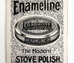 Enameline Stove Polish 1897 Advertisement Victorian Household Cleaner DW... - $19.99