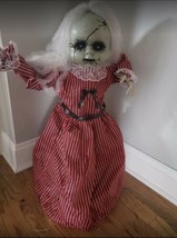 Haunted Halloween Prop Animated Roaming Doll w/Light-Up Eyes, Sounds, Phrases (a - £234.64 GBP