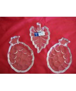 Set of 3 Clear Crystal Trinkets (#0677) - £18.07 GBP