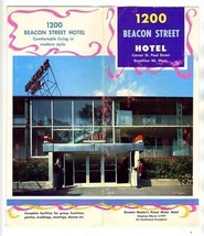 1200 Beacon Street Hotel Brochure Brookline Massachusetts 1950&#39;s - £17.18 GBP