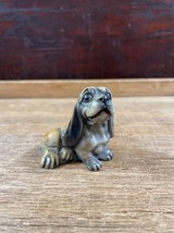 Vintage Resin Basset Hound Hound Dog Figurine Wal Mart Taiwan Small Dog ... - $16.45