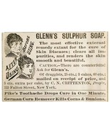 Glenn&#39;s Sulphur Soap Cure 1885 Advertisement Victorian Quack Medicine AD... - $19.99