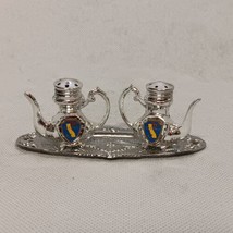 California Silver Salt and Pepper Shakers on Tray Teapot Coffee Servers - $12.95