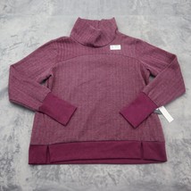 Avia Sweater Women Medium 8-10 Burgundy Casual Lightweight Cowlneck Pull... - £20.25 GBP