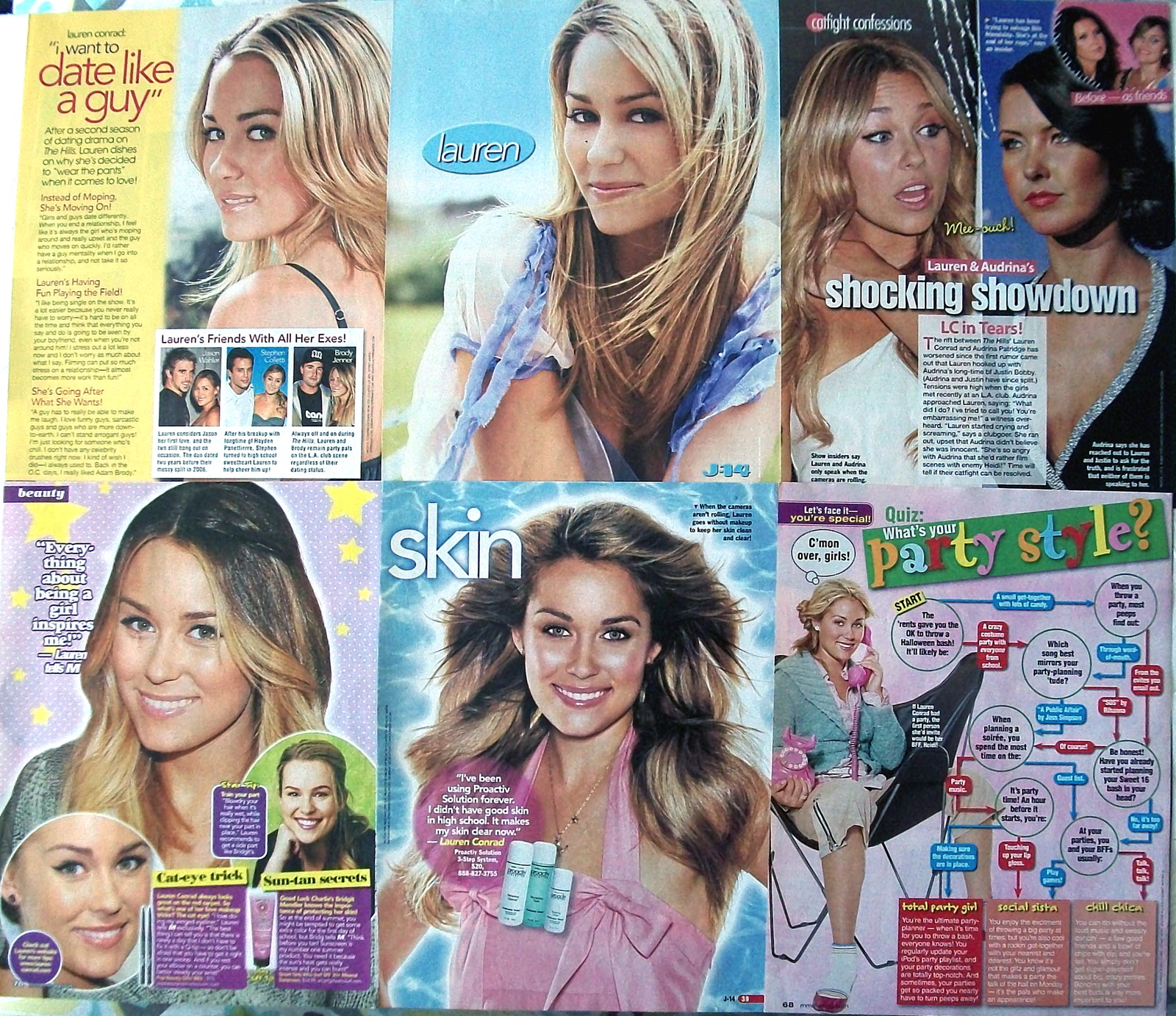 LAUREN CONRAD ~ 16 Color ARTICLES, Adverts, Pin-Up from 2006-2011 ~ Clip... - $6.67