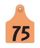 Allflex Global Maxi Numbered Tags 51-75 Orange - $57.40