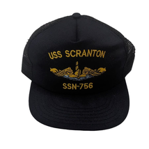 USS Scranton SSN-756 Submarine Trucker Hat Snapback Baseball Cap Blue Vi... - £15.64 GBP