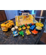 VINTAGE FISHER PRICE LITTLE PEOPLE NURSERY SCHOOL BUS # 929 INCOMPLETE w... - $1,513.33 MXN