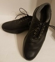 FootJoy Golf Shoes Black FJ Softspike Cleats Men&#39;s 8 M Style 45462  Gree... - $16.49