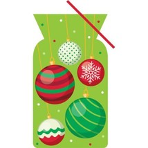 Christmas Ornaments 20 Ct Treat Cello Bags w/ Ties - $4.84