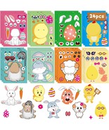 24pcs Easter Stickers for Kid Make a face Easter Stickers Easter Egg Far... - £14.44 GBP
