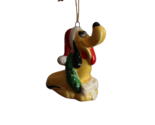 Walt Disney Productions Pluto Christmas Figure Ornament Porcelain 2.5&quot; J... - $10.00