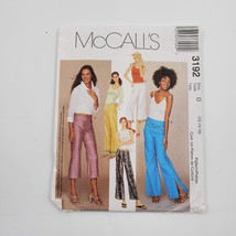McCall Sewing Pattern 3192 UnCut Misses Low Rise Flared Jeans 3 Lengths Sz 12-16 - £5.40 GBP