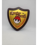 VINTAGE 1990s Awana Bible Clubs SPARKY AWARD Wall Hanging Plaque Decor J... - $20.50
