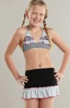 Girls Swimsuit Bikini Skirt 3 Pc Candies Black Cherry Swim Bathing Suit-... - £12.51 GBP