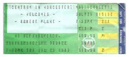 Robert Plant Ticket Stub Julio 25 1985 Worcester Massachusetts LED Zeppelin - £34.01 GBP