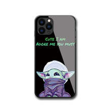 Star Wars Baby Yoda Design 12, Tempered Glass Apple iPhone Cases - 13 12... - $21.99