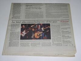 Taylor Hicks Calendar Newspaper Supplement Vintage 2006 Cover The Knack*... - $9.99