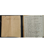 1868 antique LEDGER handwritten TOWN of DEERFIELD NH of DANIEL L WITTIER - £138.08 GBP