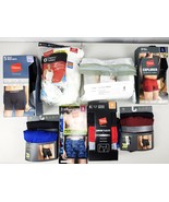 Lot of 8 Brand New Mostly Incomplete Packs of Men&#39;s Briefs, Boxers, T-Shirt - $64.35