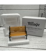 Department 56 Village Wrought Iron Park Bench Hand painted Metal Accesso... - $10.88