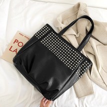 Fashion Rivet Shoulder Bags For Women  Handbags Women Bags Designer Ladies Hand  - £30.70 GBP