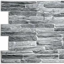 Dundee Deco PG7013 Dark Grey Faux Slate, 3.2 ft x 1.6 ft, PVC 3D Wall Panel, Int - £7.73 GBP+