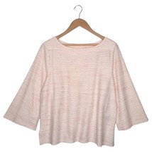 New Old Navy Sweater Womens L Marled Knit Round Neck Casual Sleeve Pink - $19.79