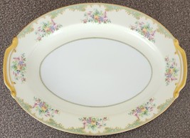 NORITAKE China ~ Serving Platter ~ 12 x 16.25 ~ GORDONA ~ Japan ~ Floral Design - £47.83 GBP