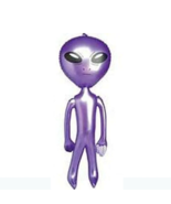 PURPLE 24 in INFLATABLE ALIEN ufo inflate novelty toy blowup aliens mons... - £3.70 GBP