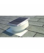 Solar Powered Roof Mounted Exhaust Attic Fan Active Ventilation 8 in Ven... - €91,93 EUR