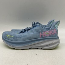 Hoka One One Clifton 9 1127896 Womens Blue Lace Up Running Shoes Size 7 B - £55.03 GBP