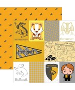 Harry Potter hufflepuff Tag Double Sided 12X12 Scrapbook Paper - Single ... - $31.83 MXN