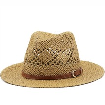 Fashion ed Handmade boy Straw Hat Women Men Summer Outdoor Travel Beach Hats Uni - £53.62 GBP