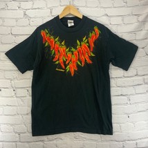 San Antonio Hot Chili Pepper Necklace T-Shirt Black Mens Sz L Large - £15.86 GBP